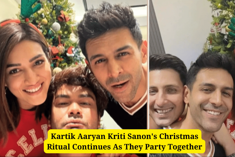Kartik Aaryan Kriti Sanon's Christmas Ritual Continues As They Party Together