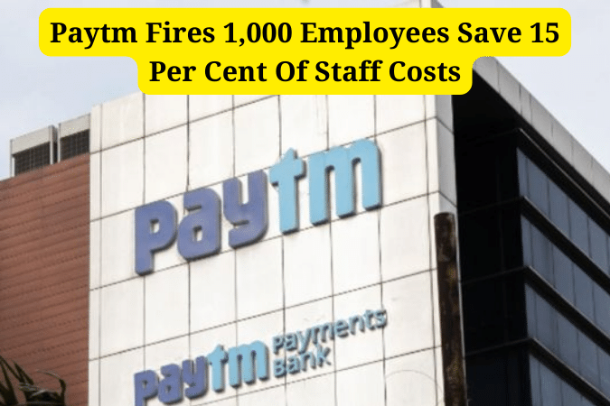 Paytm Fires 1,000 Employees Save 15 Per Cent Of Staff Costs